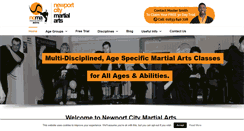 Desktop Screenshot of martialartsnewport.co.uk