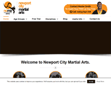 Tablet Screenshot of martialartsnewport.co.uk